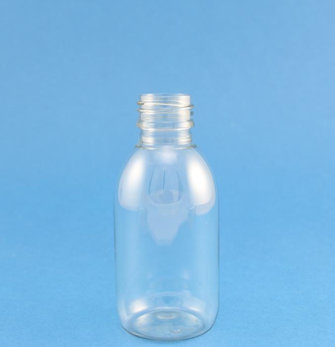 125ml Alpha Bottle Clear PET 28mm Neck